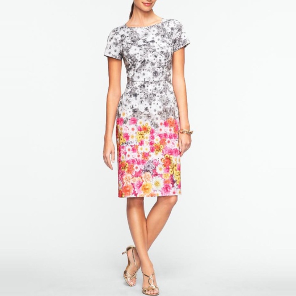 NWOT Talbots Ombre Floral Dress